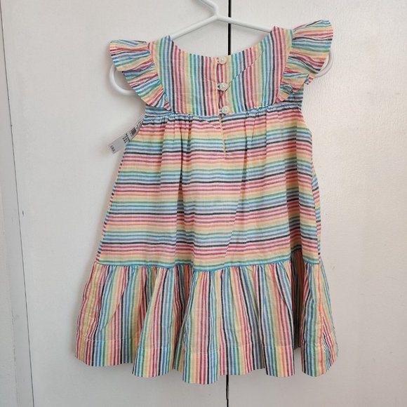 NWT GAP KIDS Rainbow Stripe Dress - Picture 9 of 9